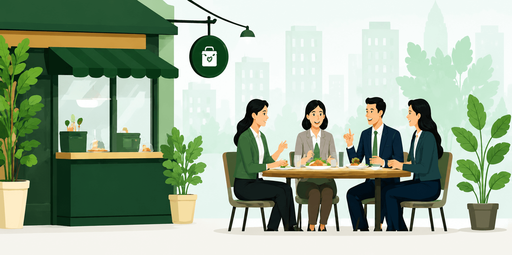 Companies enjoying lunch delivered through TeamLunch